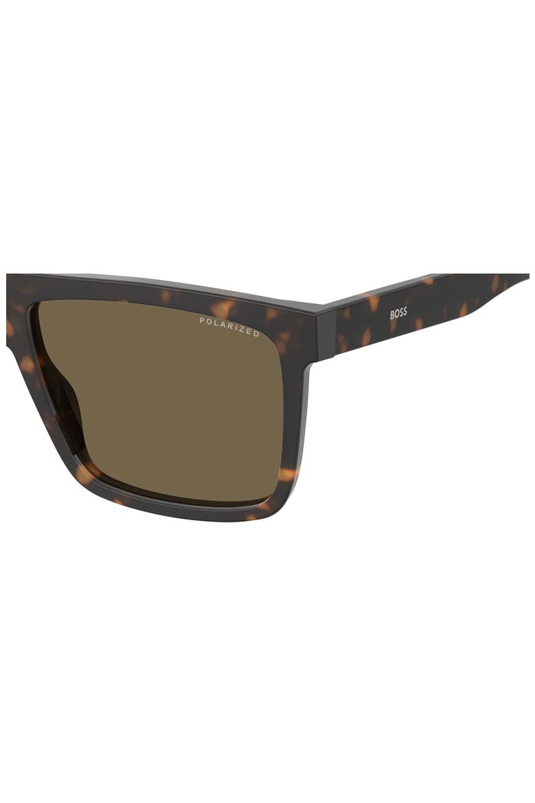 59mm Polarized Square Sunglasses, Alternate, color, HAVANA