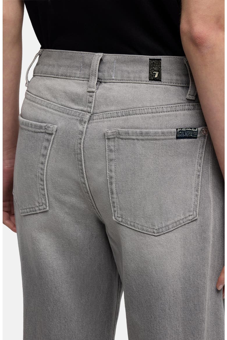 Lotta Tailorless High Waist Wide Leg Jeans, Alternate, color, METAL