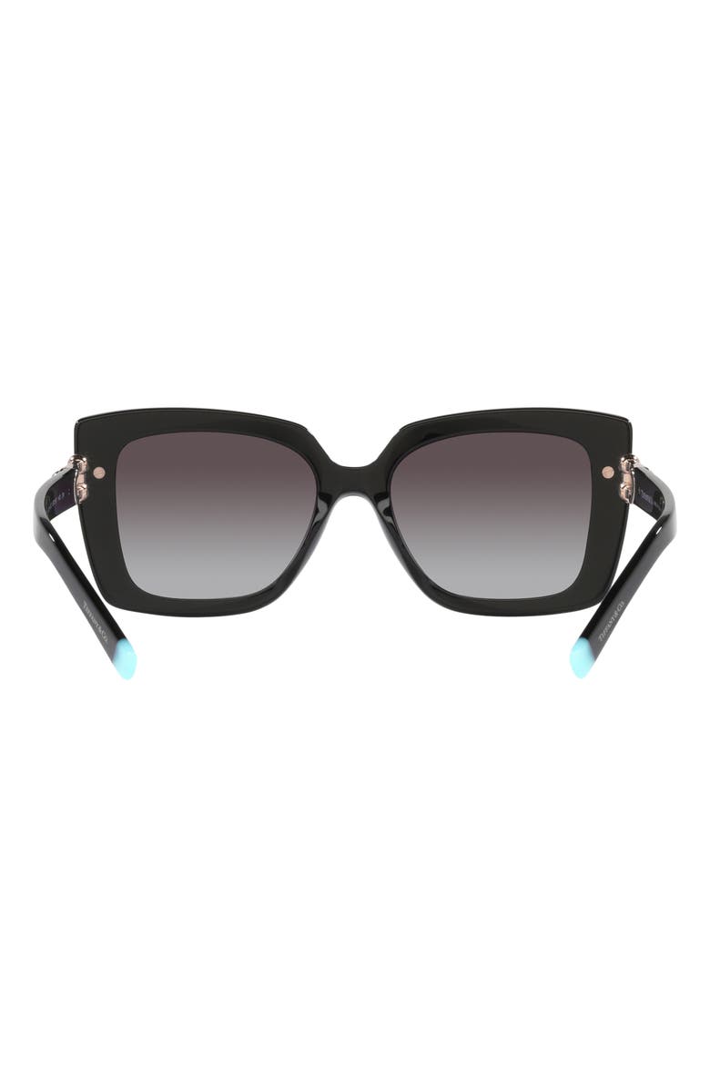 Tiffany & Co. 53mm Gradient Butterfly Sunglasses, Alternate, color, Black