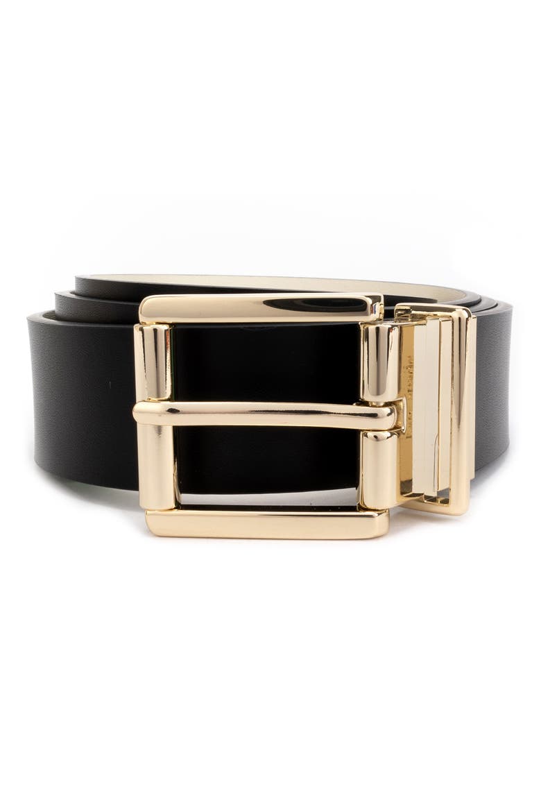 reversible belt, Main, color, BLACK / GOLD