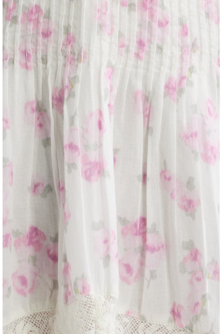 Alonna Floral Print Minidress, Alternate, color, RUSTIC ORCHID