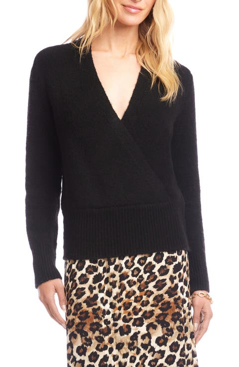 Surplice V-Neck Sweater