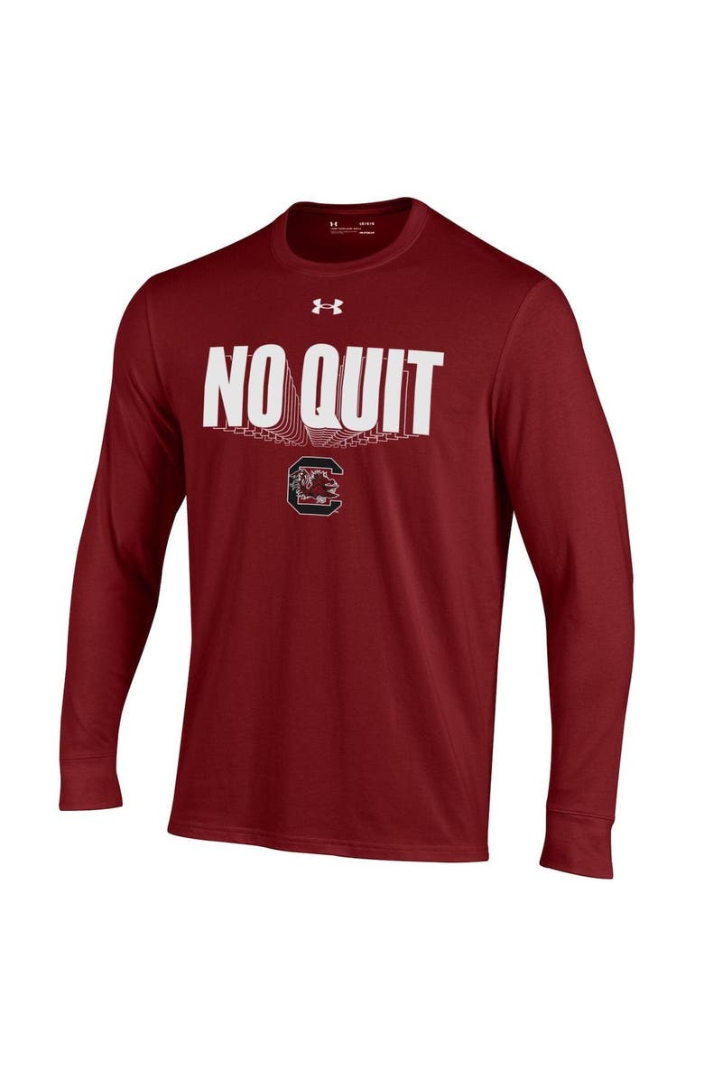 Under Armour Youth Under Armour Garnet South Carolina Gamecocks Unity Bench Long Sleeve T-Shirt, Alternate, color,