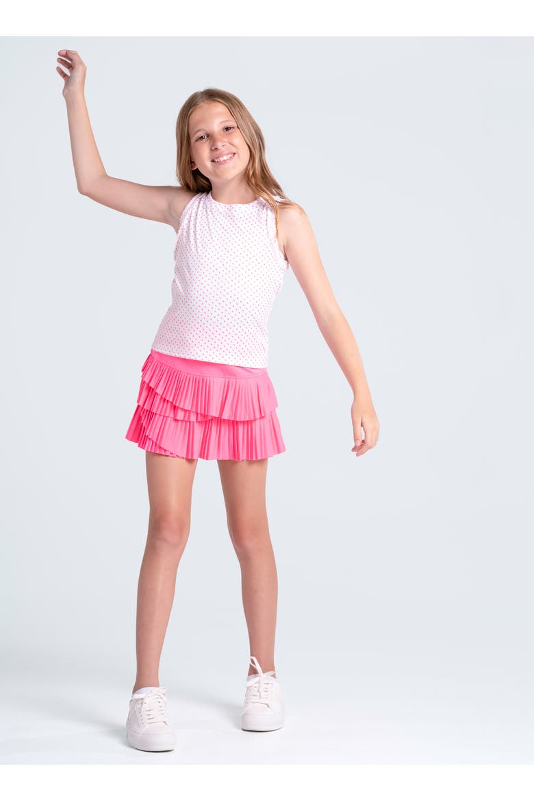 Girls Poppy Dot Tank, Alternate, color, Taffy