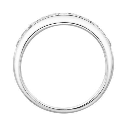 Luvmyjewelry Apex 14k Gold Round Diamond Studded Band Ring