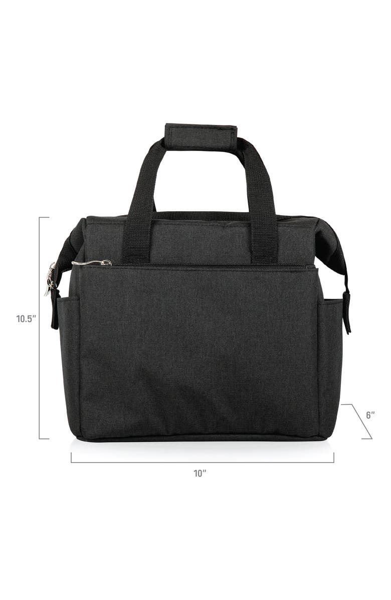 Picnic Time On the Go Cooler Lunch Tote Bag, Alternate, color, Black