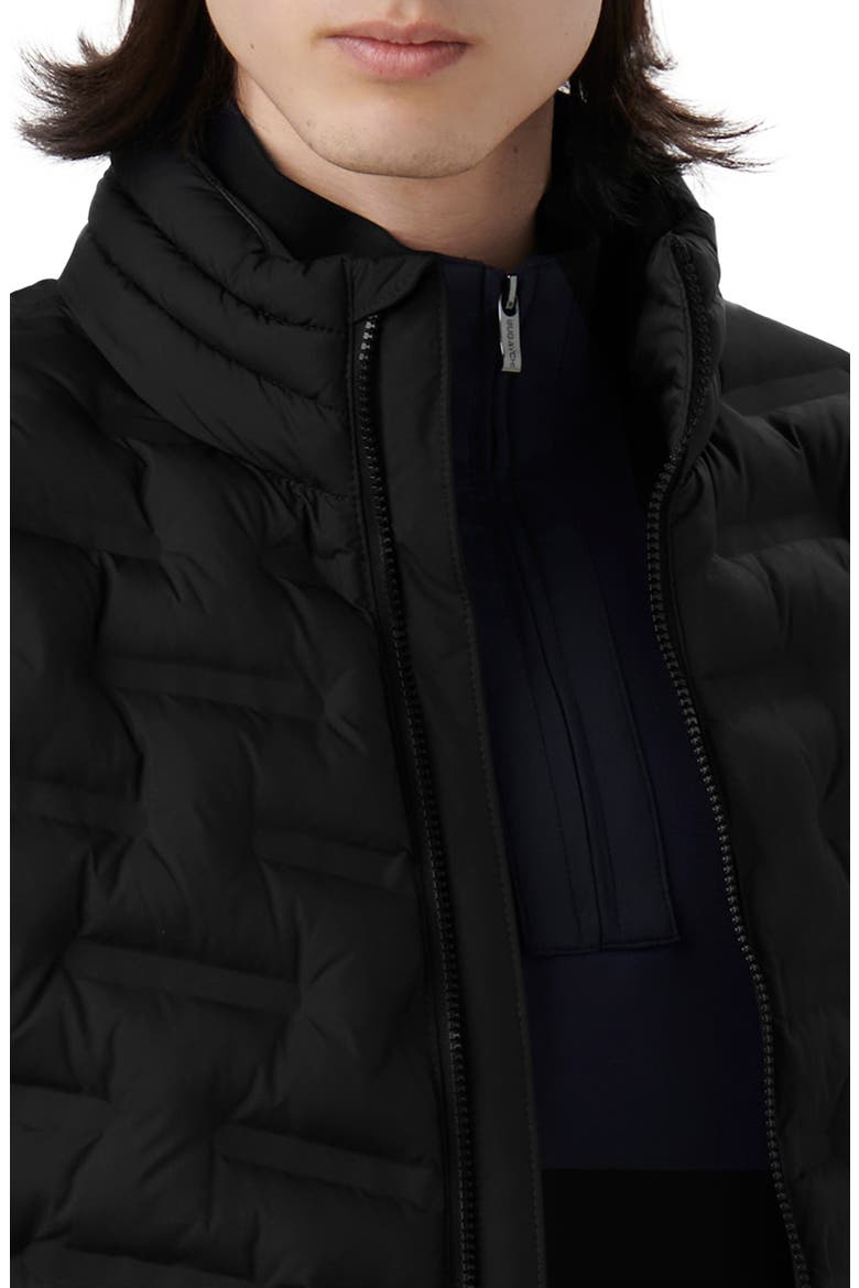 Quilted Bomber Jacket, Alternate, color, BLACK