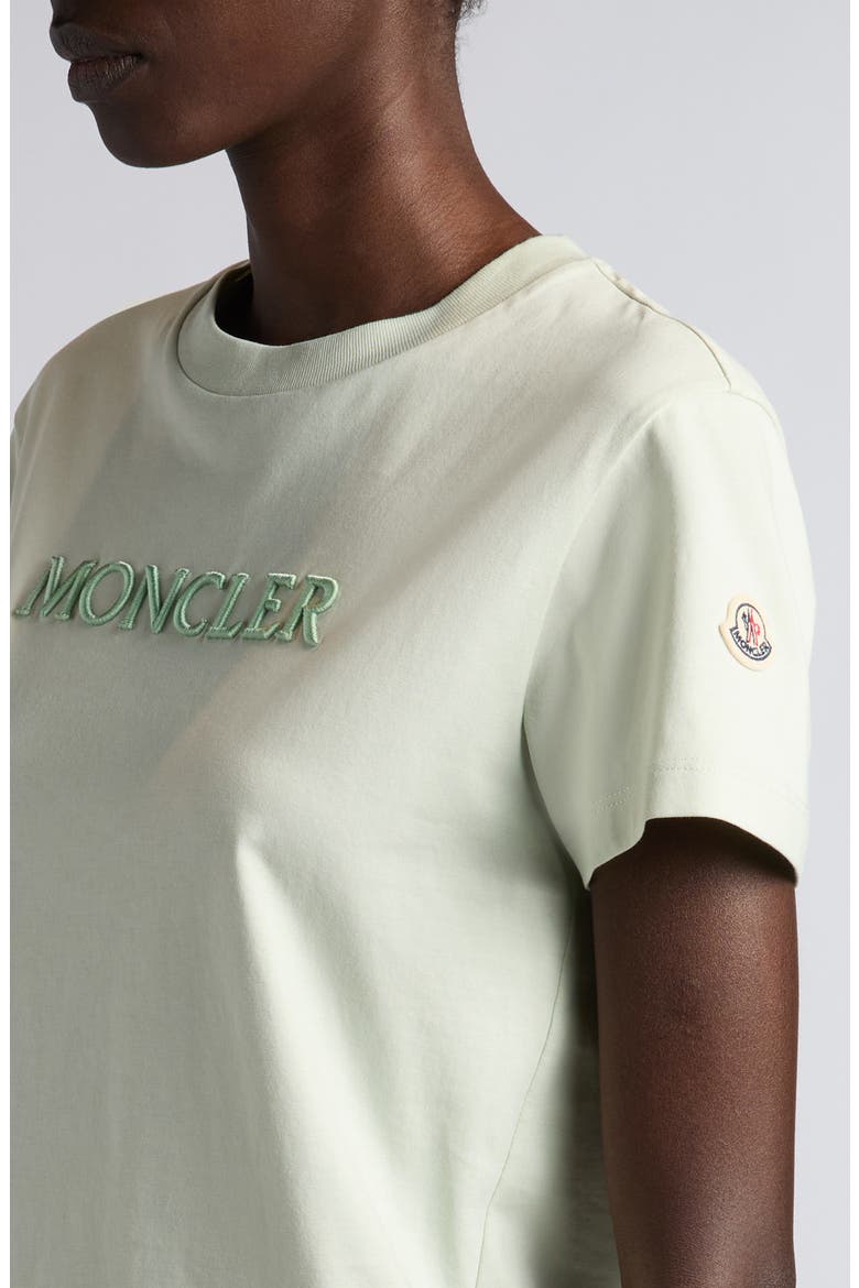 Embroidered Logo T-Shirt, Alternate, color, GREEN