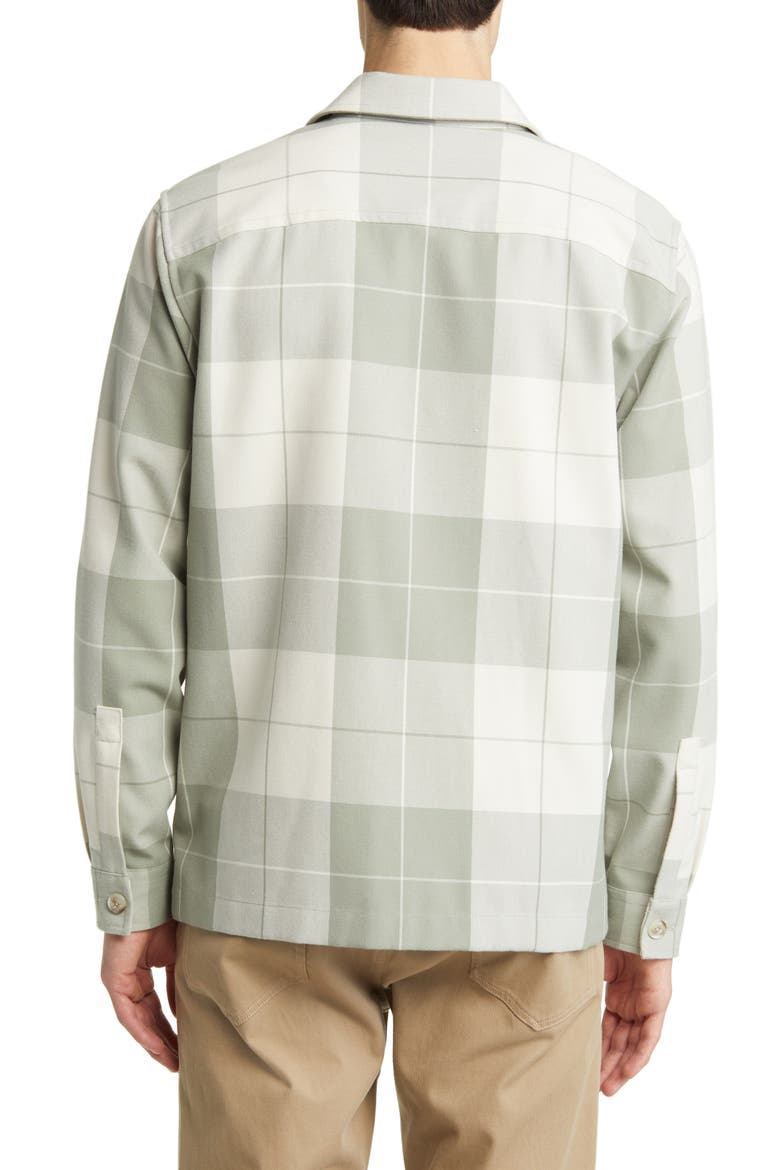 Plaid Overshirt, Alternate, color, PALE THYME
