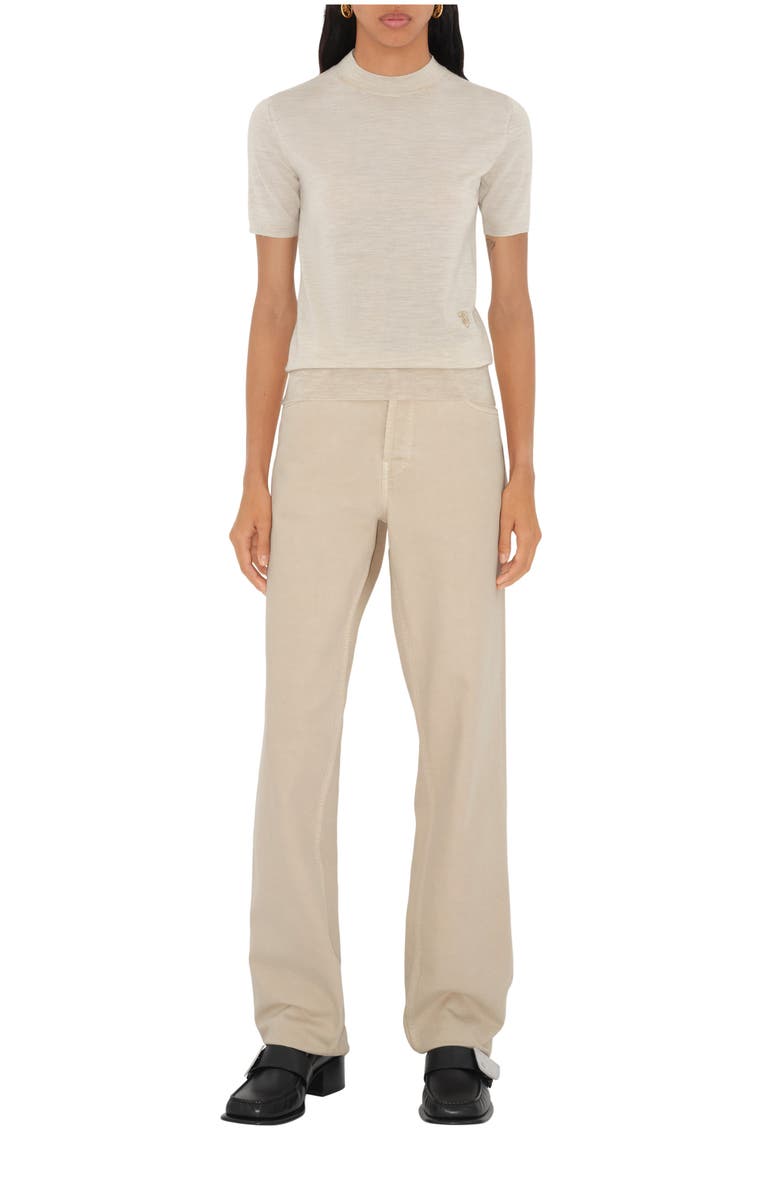 Burberry Wool Top, Main, color, Nutmeg