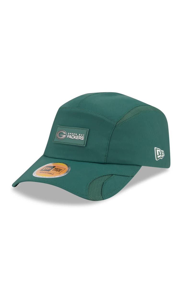 New Era Men's New Era Green Green Bay Packers 2025 Sideline Runner Adjustable Hat, Main, color, Green