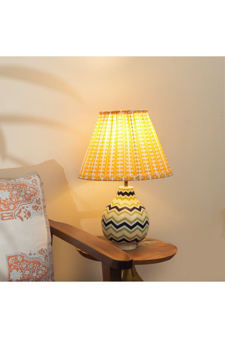Chevron Inlay Table Lamp, Alternate, color, Chevron