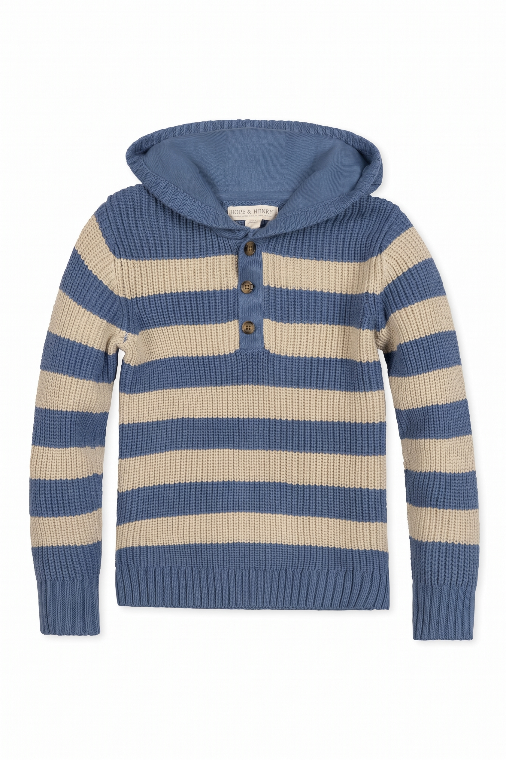 selected Blue and Natural Stripe