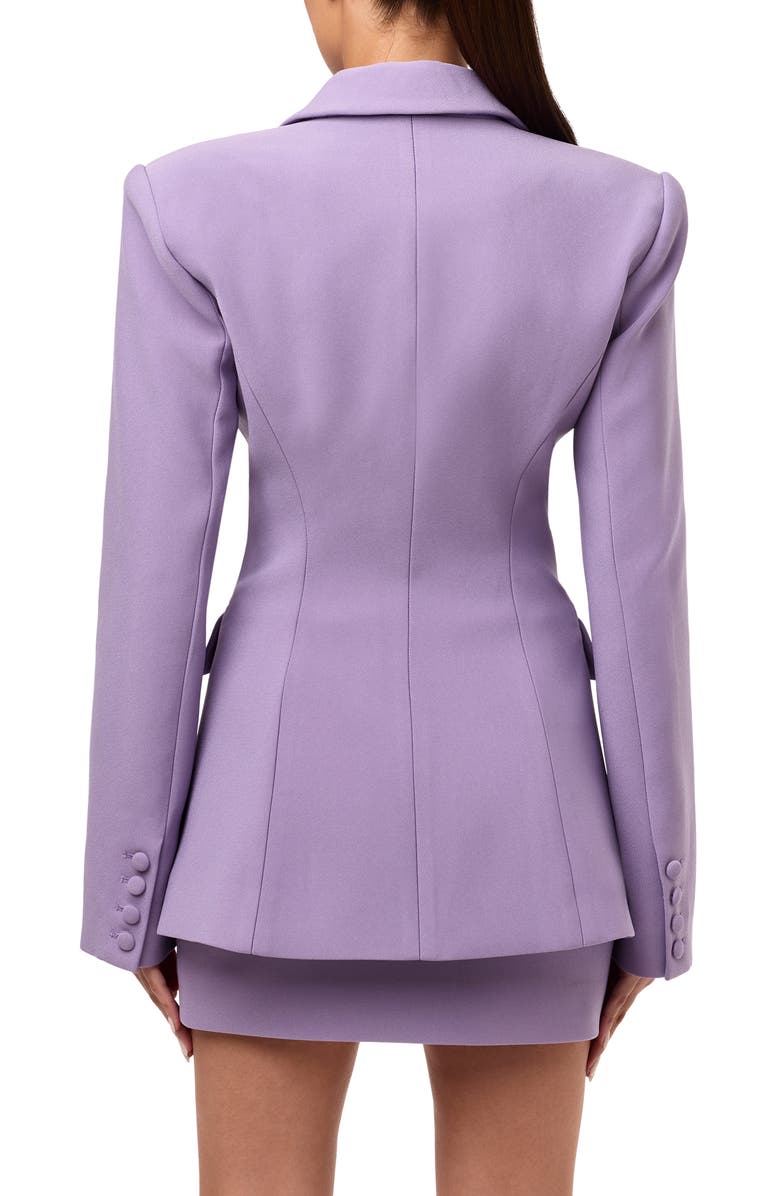 Naked Wardrobe Fitted Blazer, Alternate, color, Lavender