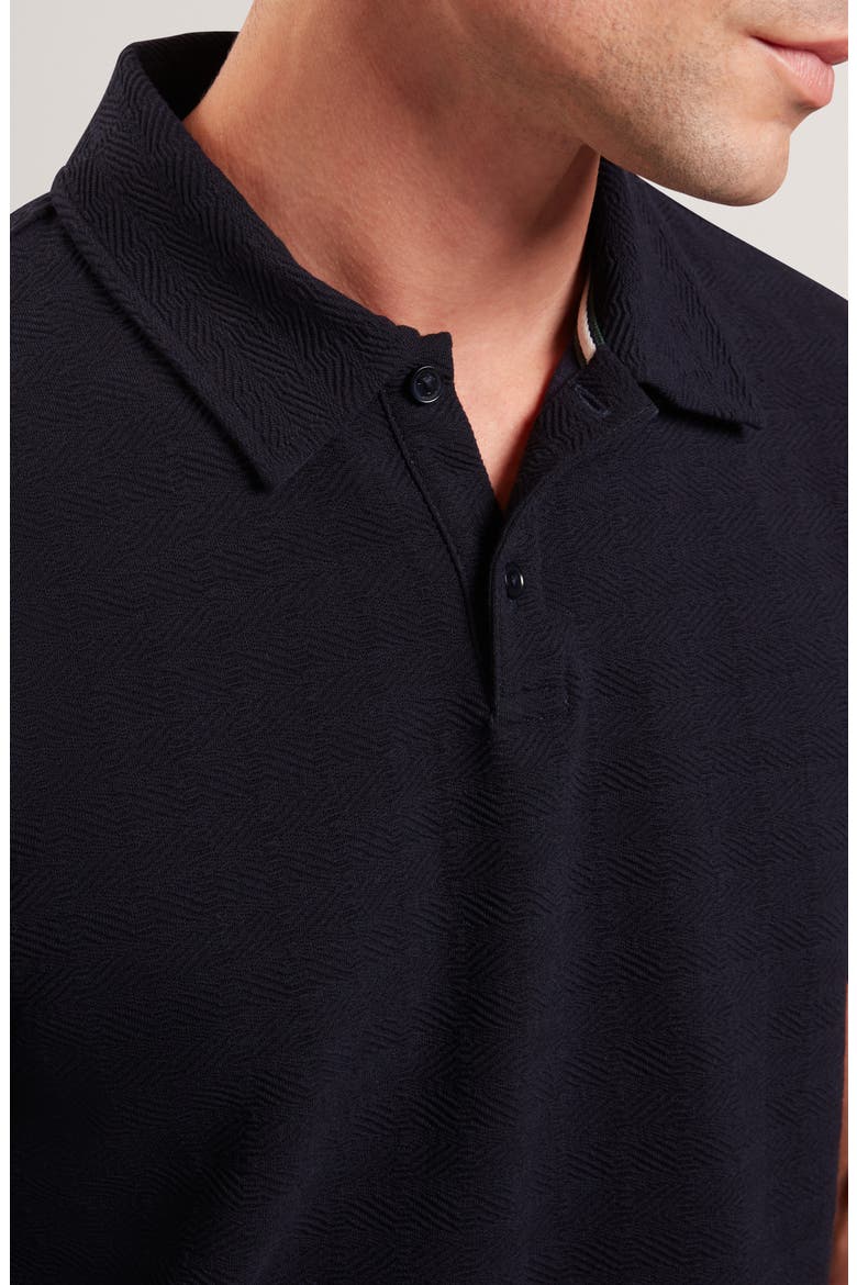 Serapa Texture Polo, Alternate, color, NAVY