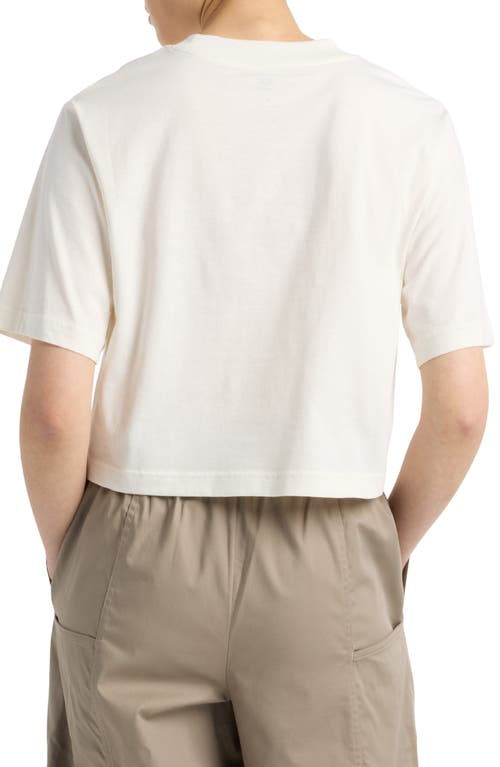 New Balance Heritage Relaxed Crop Logo Graphic T-shirt In Gray