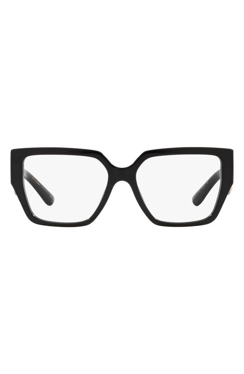 Dolce&Gabbana 55mm Square Optical Glasses, Main, color, 