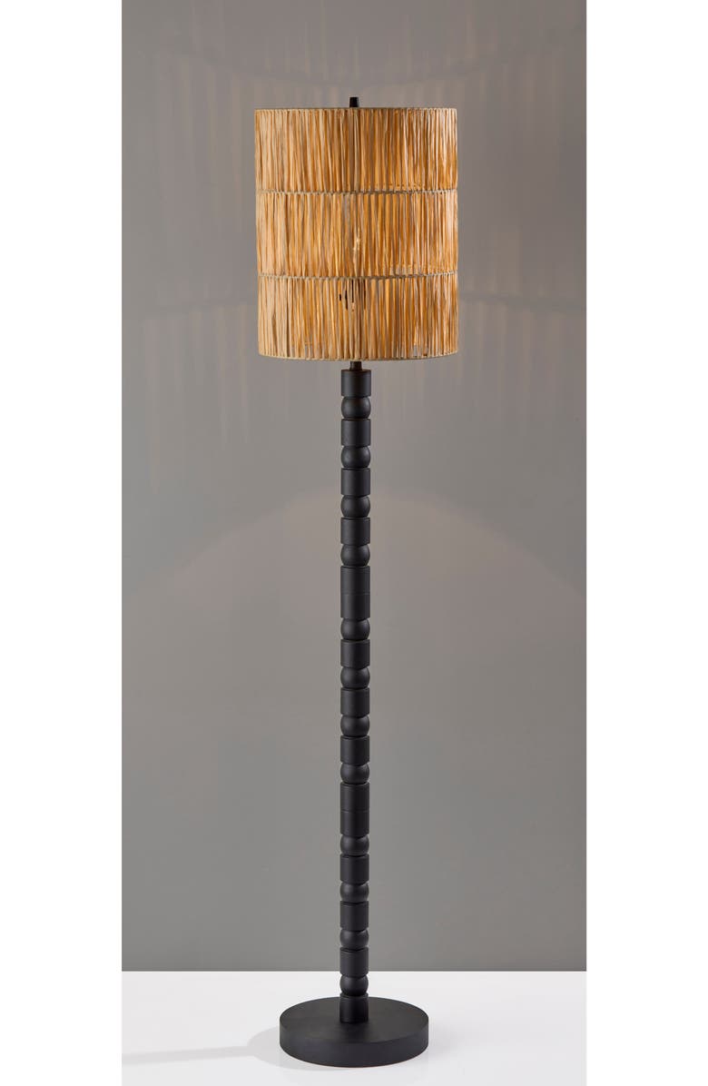 ADESSO LIGHTING Norfolk Floor Lamp, Alternate, color, Black