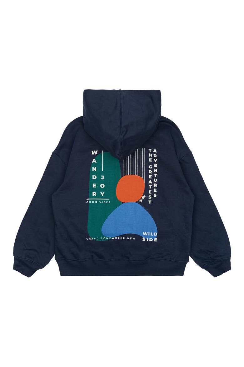 Kids' Parvelo Oversize Hoodie, Alternate, color, NAVY BLAZER