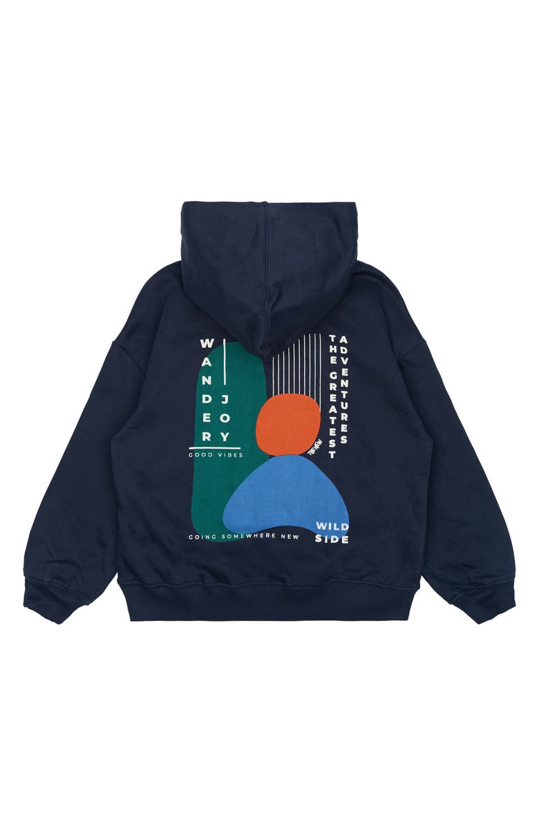THE NEW Kids' Parvelo Oversize Hoodie, Alternate, color, Navy Blazer