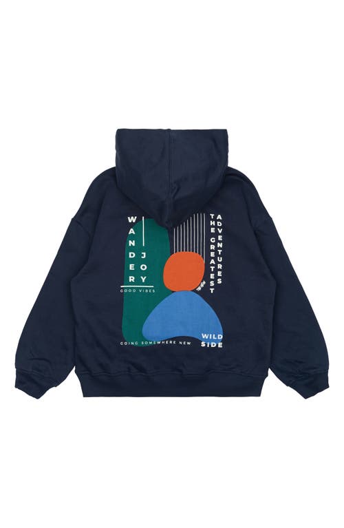 The New Kids' Parvelo Oversize Hoodie In Blue