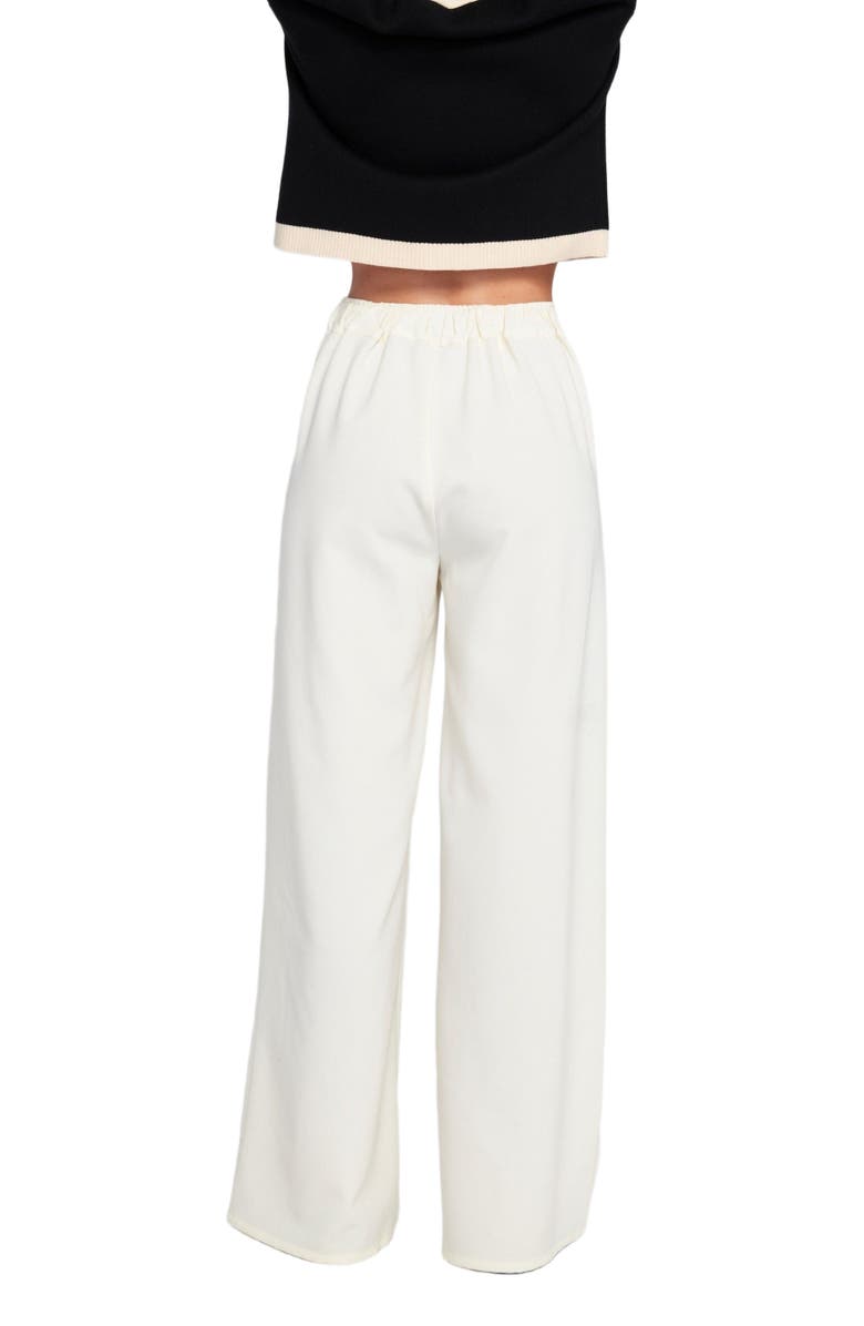 ELLE Collection Wide Leg Trouser Wide-Leg, Alternate, color, Winter White