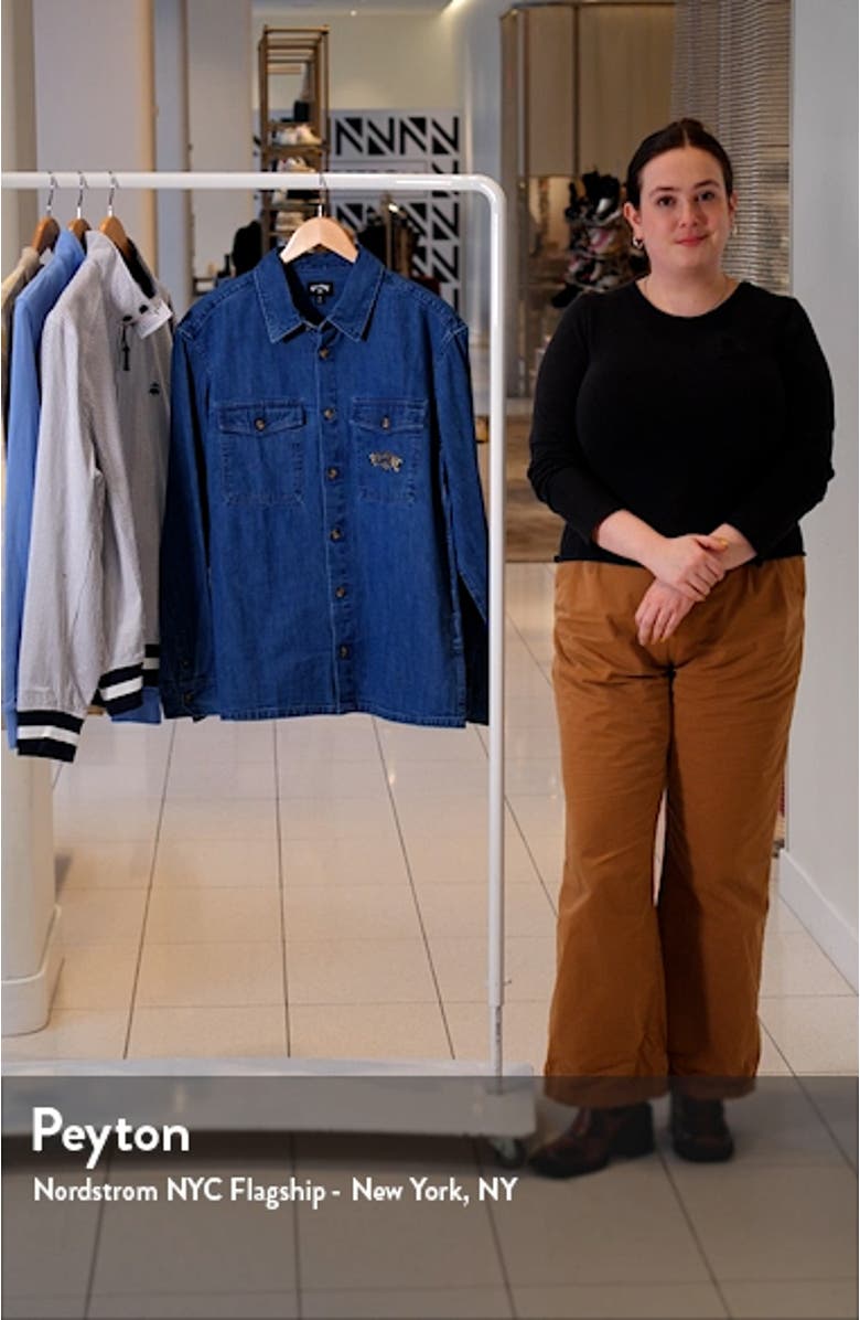 Bong Days Regular Fit Cotton Denim Button-Up Shirt, sales video thumbnail