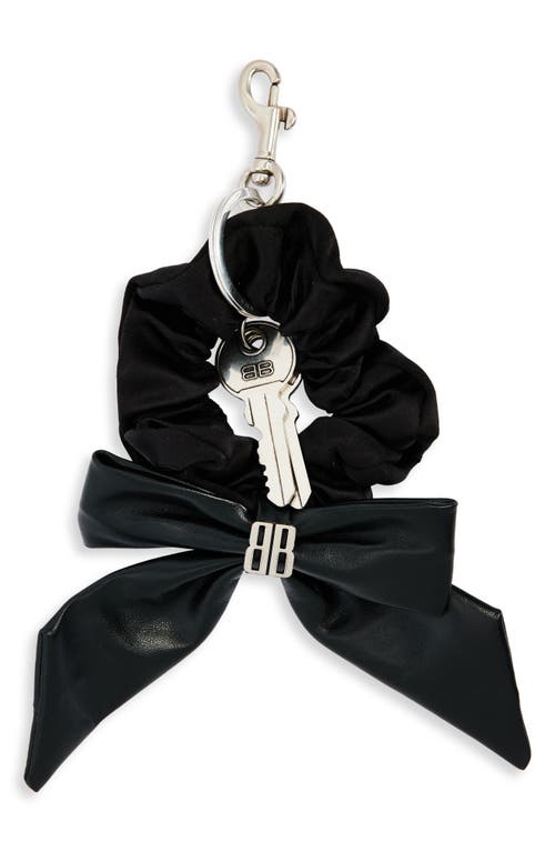 Balenciaga Scrunchie Key Ring In Black