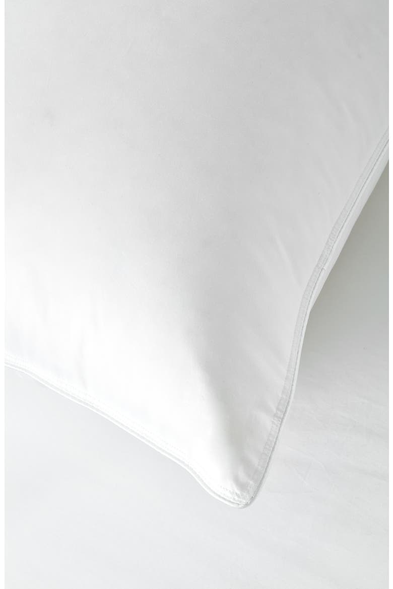 Medium Density Down Chamber Pillow, Alternate, color, WHITE
