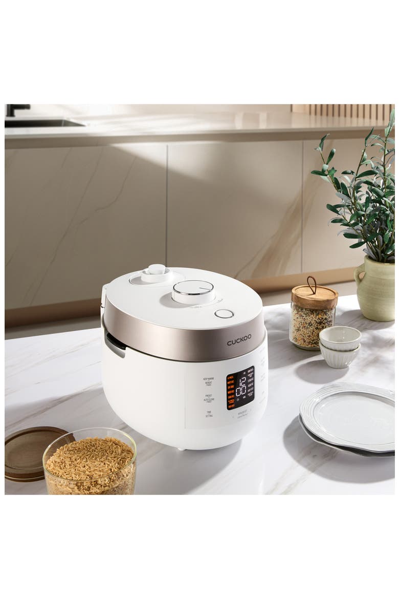6-Cup Twin Pressure Rice Cooker, Alternate, color, WHITE