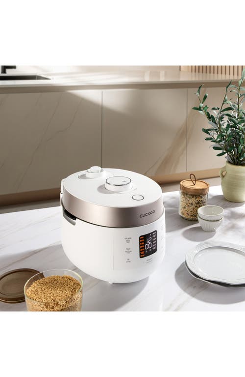 Cuckoo 6-cup Twin Pressure Rice Cooker In White