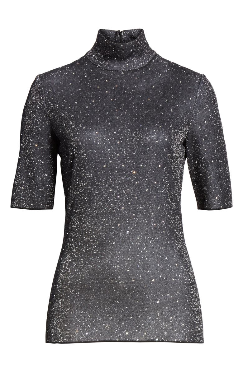 St. John Collection Diamond Sparkle Knit Sweater, Alternate, color,