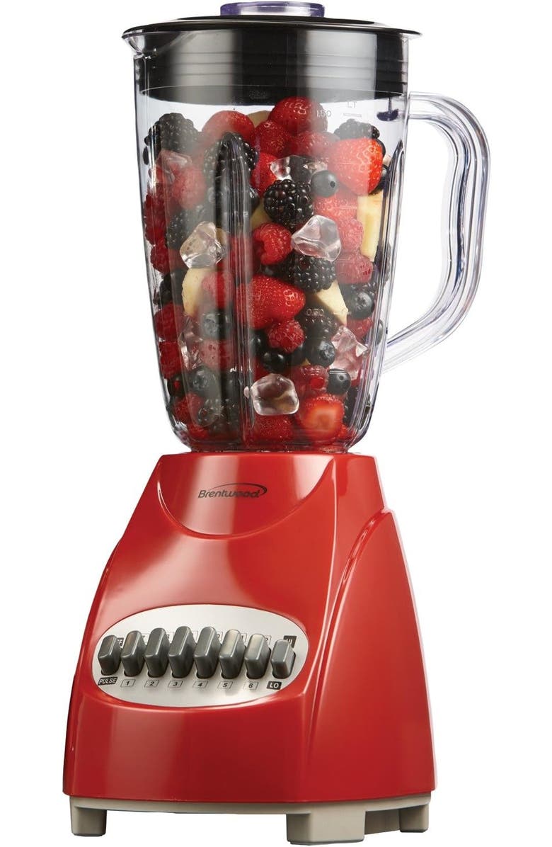 Brentwood Pulse Blender, Alternate, color, Red