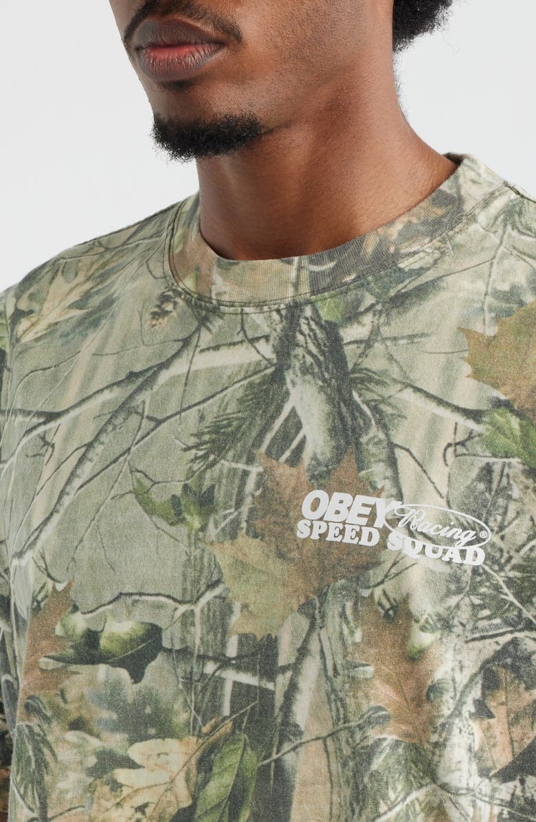 Obey Speed Squad Graphic T-Shirt, Alternate, color, Leaf Camo