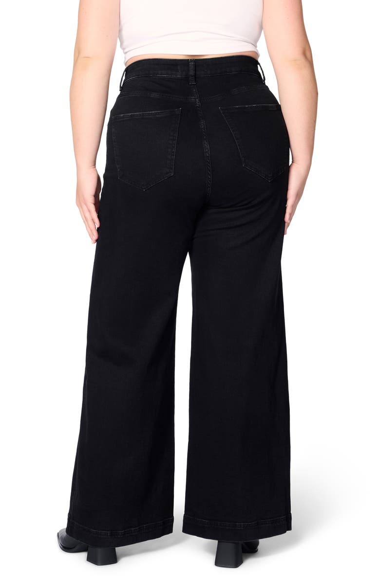 WARP+WEFT NCE High Waist Wide Leg Jeans, Alternate, color, Inkwell