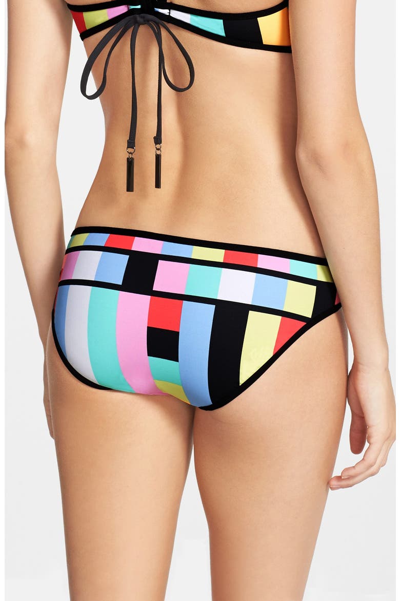 'Bandwave' Hipster Bikini Bottoms, Alternate, color, MULTI
