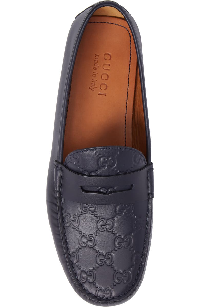 Gucci Kanye GG Embossed Driving Shoe, Alternate, color,