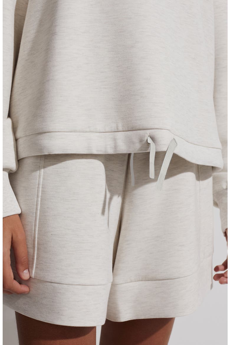 Betsy Funnel Neck Sweatshirt, Alternate, color, IVORY MARL