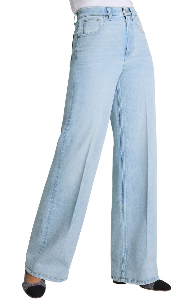 SPANX<sup>®</sup> SPANXshape<sup>™</sup> Authentic 360 High Waist Wide Leg Jeans, Alternate, color, Ashland Wash