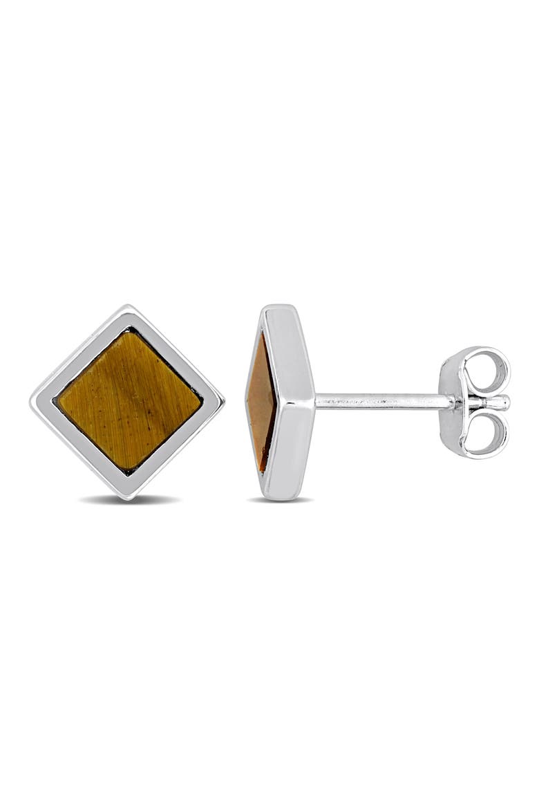 Men's Stud Earrings, Main, color, YELLOW