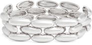 Nordstrom Pebble Link Wide Stretch Bracelet