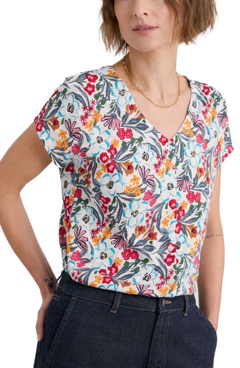 Studio Glass Organic Cotton Button-Up Top
