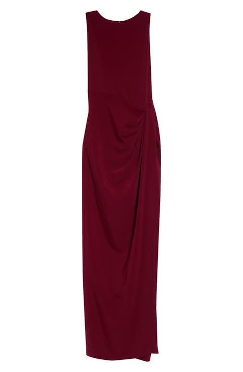 Drape Detail Cady Gown