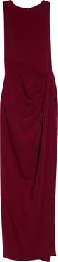 Oscar de la Renta Drape Detail Cady Gown