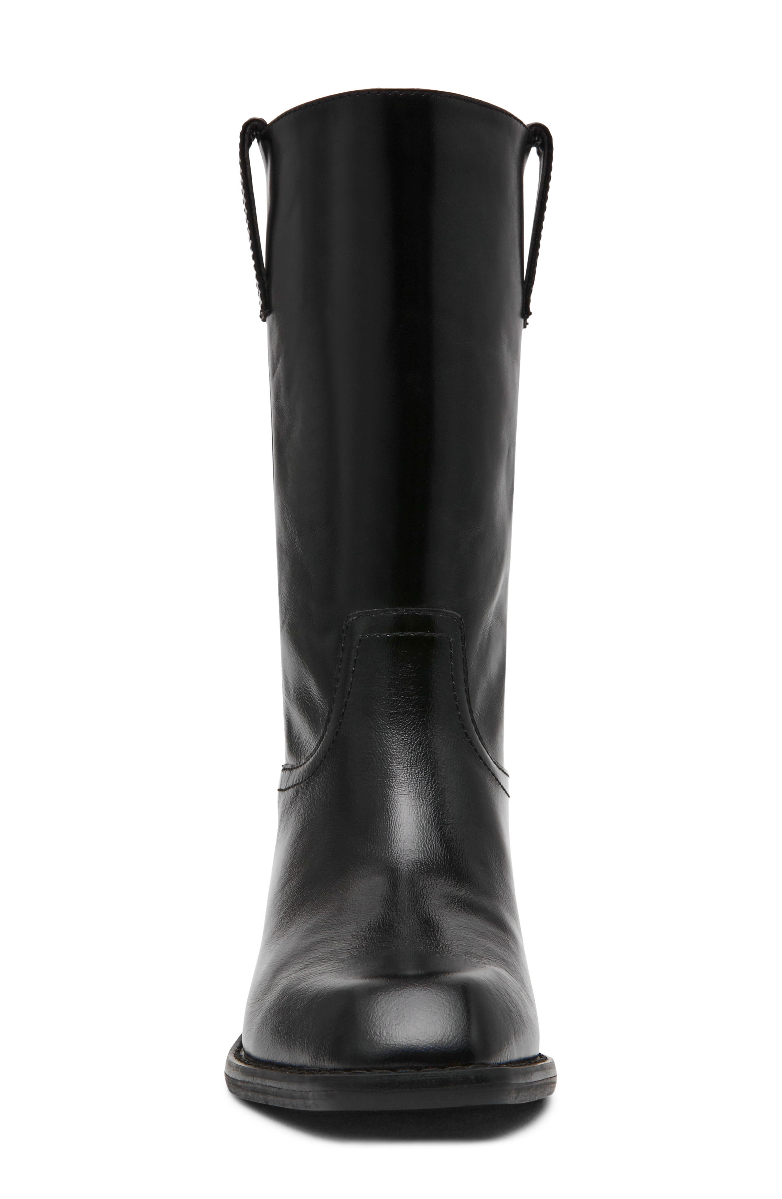 Primo Tall Leather Boot, Alternate, color, BLACK LEATHER