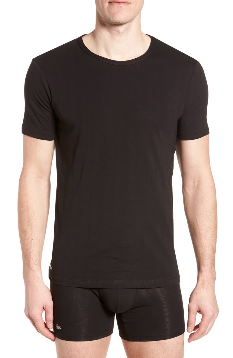 Lacoste 2-Pack Superfine Crewneck T-Shirts, Main, color, 