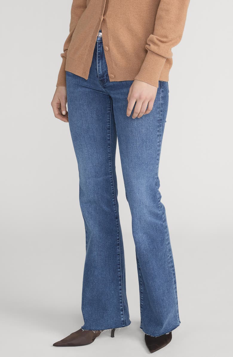 FRAME The Icon Raw Hem Flare Jeans, Alternate, color, Ease Raw After