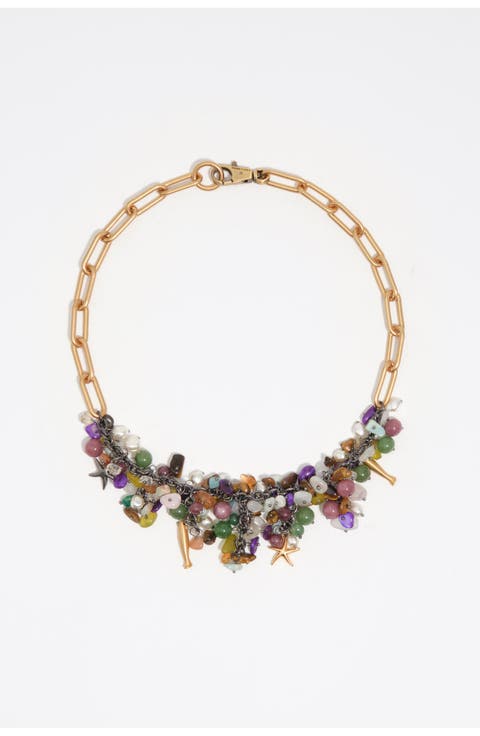 Stone Detail Adjustable Necklace