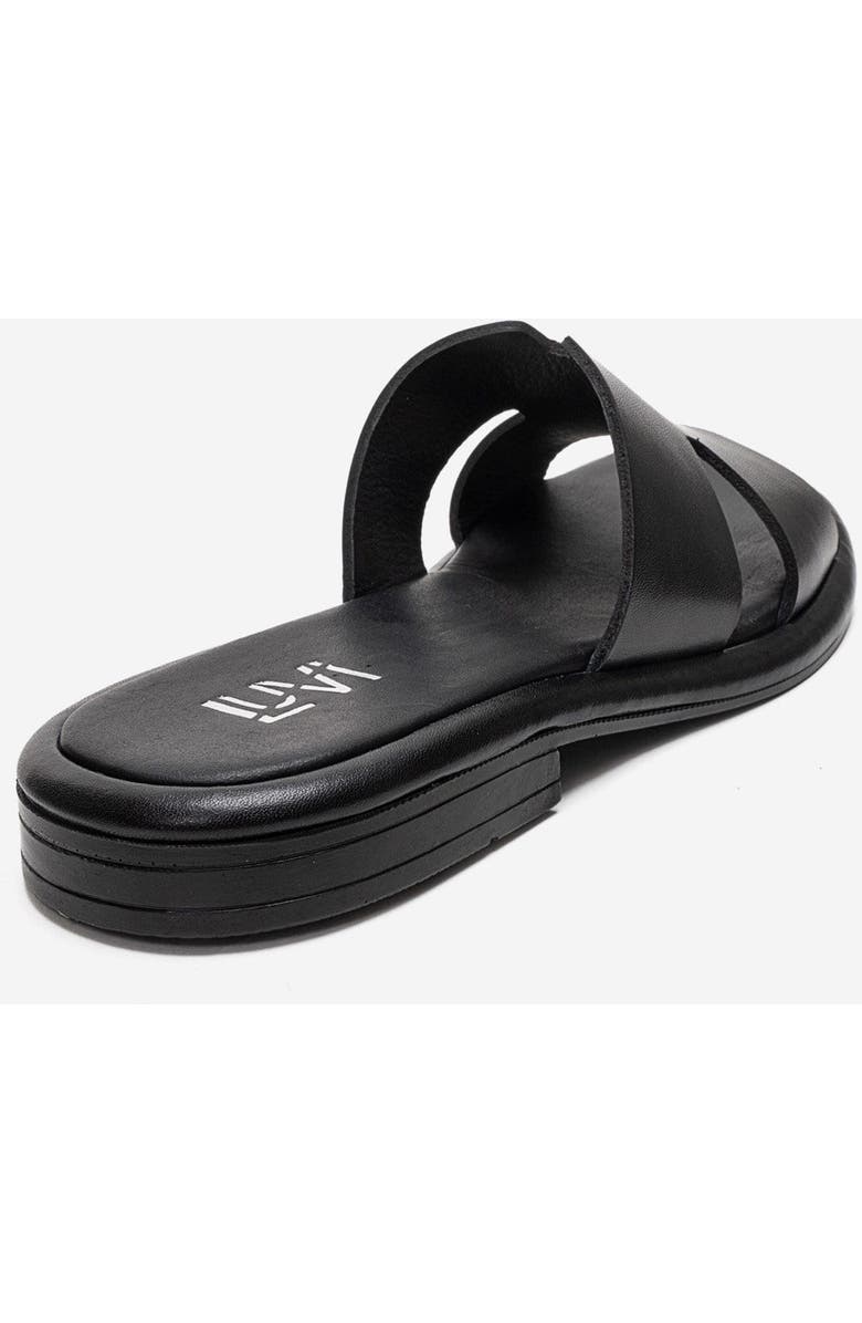 Forever & Always Shoes Brio Leather Slide, Alternate, color, Black