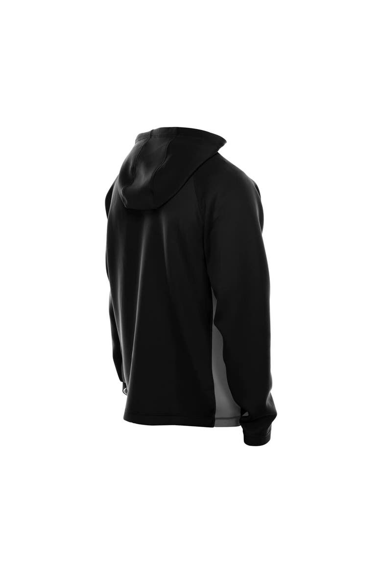 Men's New Era  Black Las Vegas Raiders Combine Authentic Raglan Scuba Full-Zip Hoodie, Alternate, color, Black